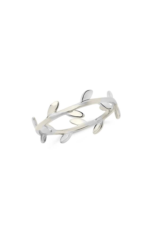 Sterling Forever Liana Leaf Band Ring in Silver Cover