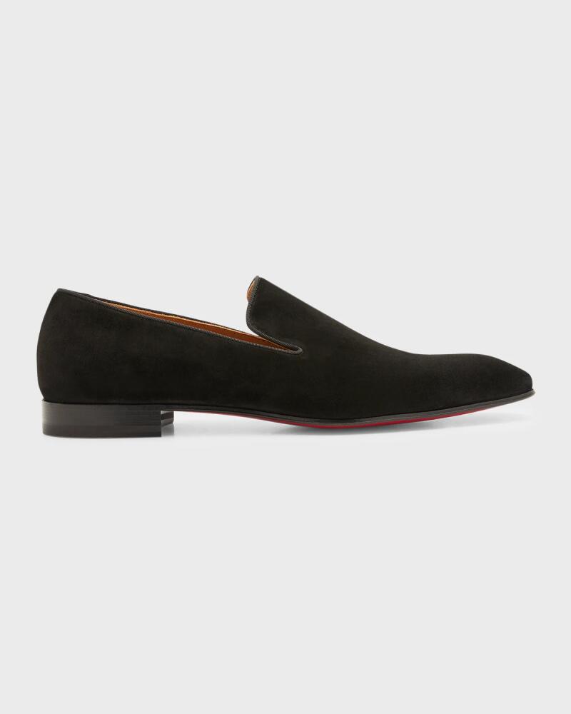 Christian Louboutin Men's Dandelion Velour Slip-On Loafers Cover