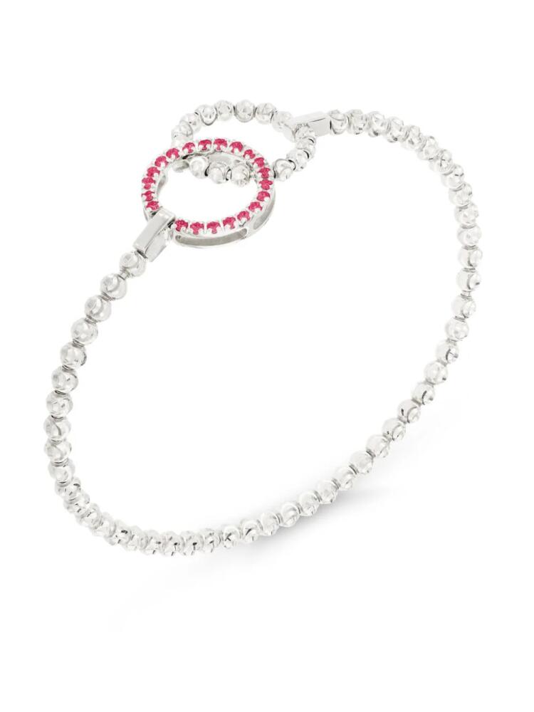 Officina Bernardi 18kt white gold Moon Eden ruby bracelet - Silver Cover