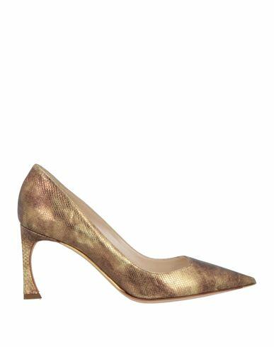 Dior Woman Pumps Gold Leather Cover