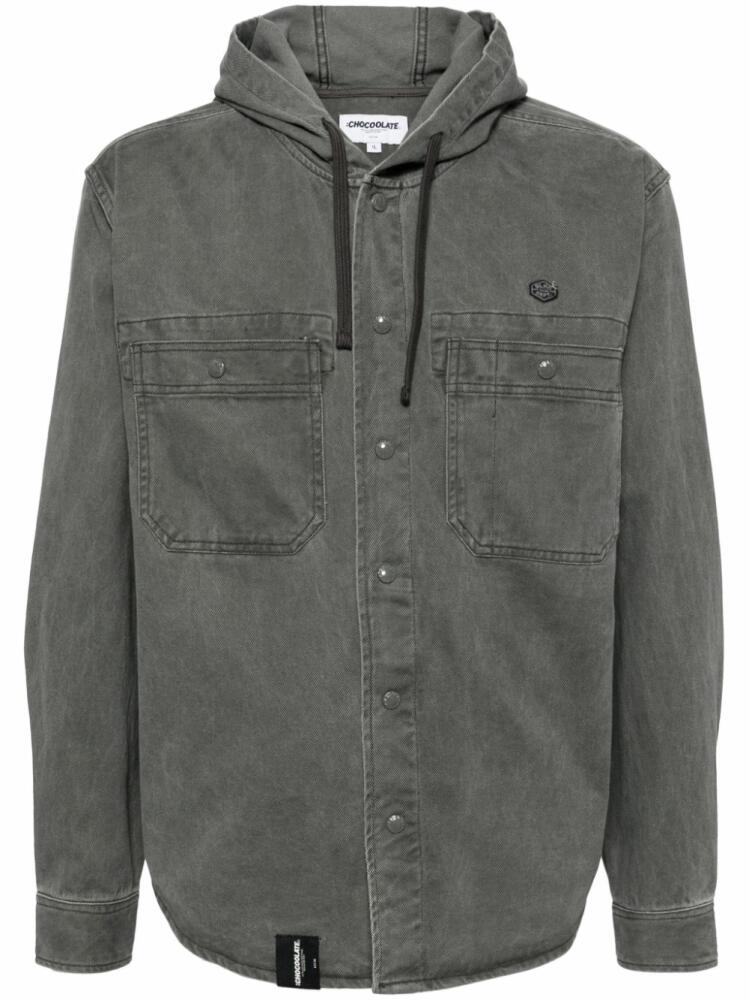 CHOCOOLATE denim shirt jacket - Grey Cover