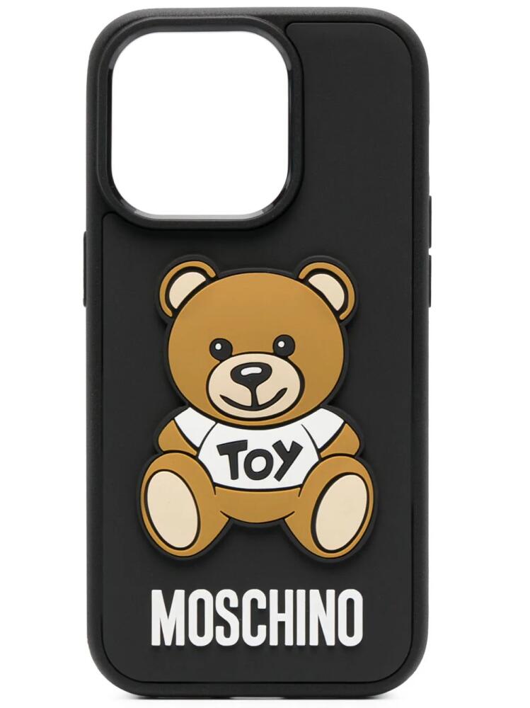 Moschino Teddy Bear iPhone 14 Pro case - Black Cover