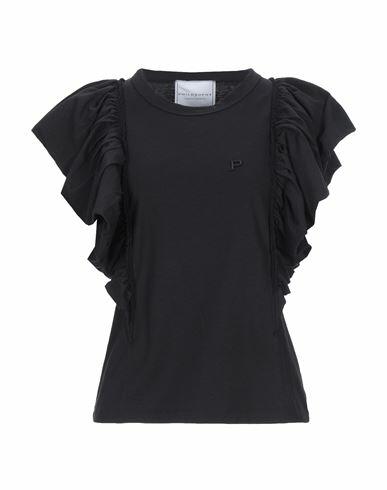 Philosophy Di Lorenzo Serafini Woman T-shirt Black Cotton Cover