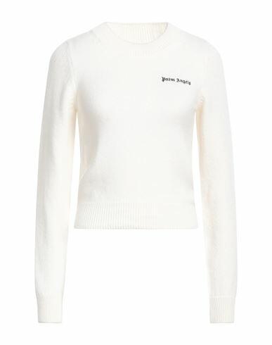 Palm Angels Woman Sweater Cream Merino Wool, Viscose, Polyamide, Cashmere, Polyester Cover