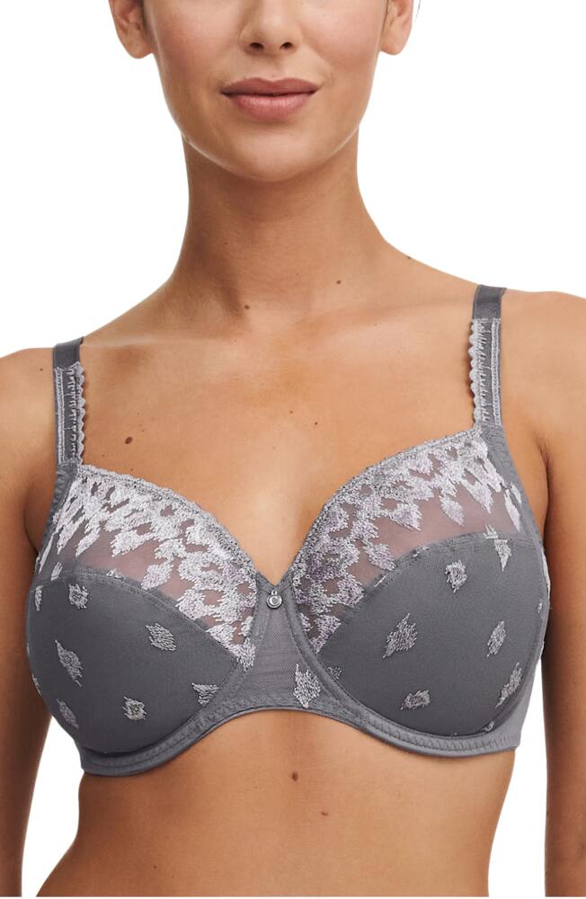 Chantelle Lingerie Bold Curve Underwire Full Coverage Unlined Bra in Silver Multicolor-N3 Cover