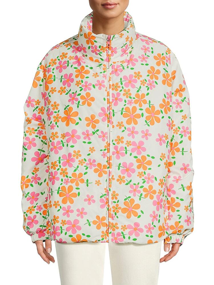 ERL Men's Reversible Woven Down Coat - Floral Cover