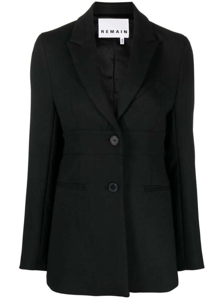 REMAIN Kenja sing-breasted blazer - Black Cover