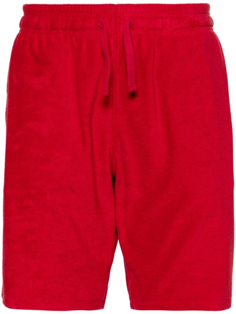 Vilebrequin logo-patch towelling shorts - Red Cover