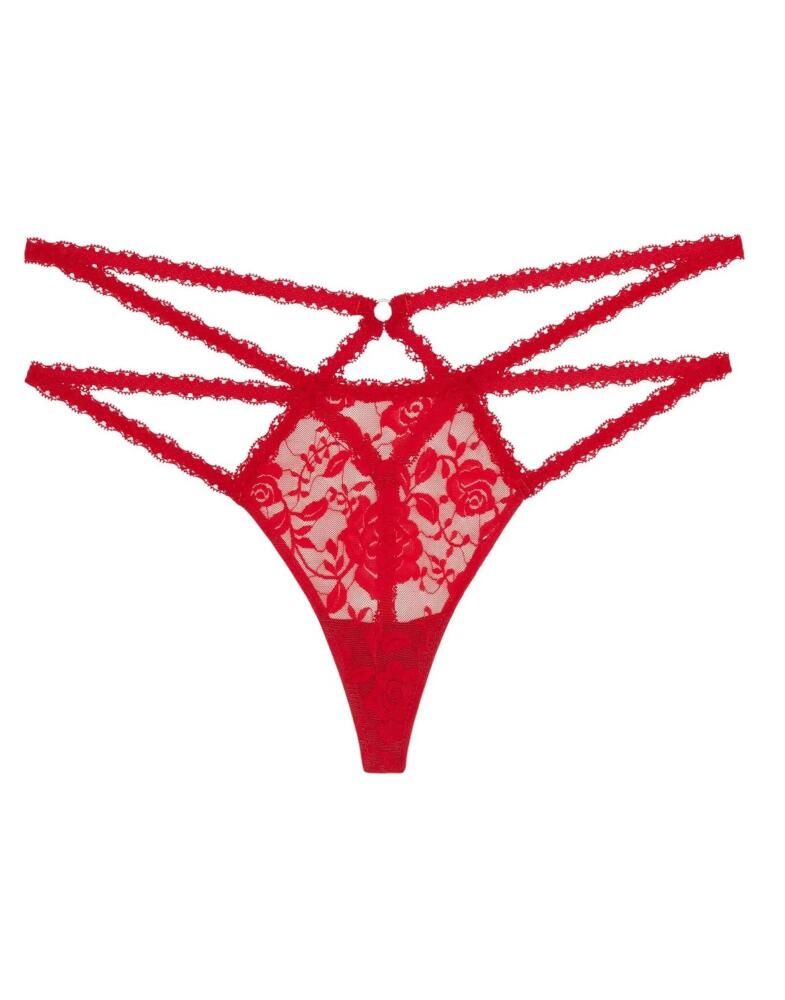 Adore Me Brigitte Thong Panties in Dark Red Cover