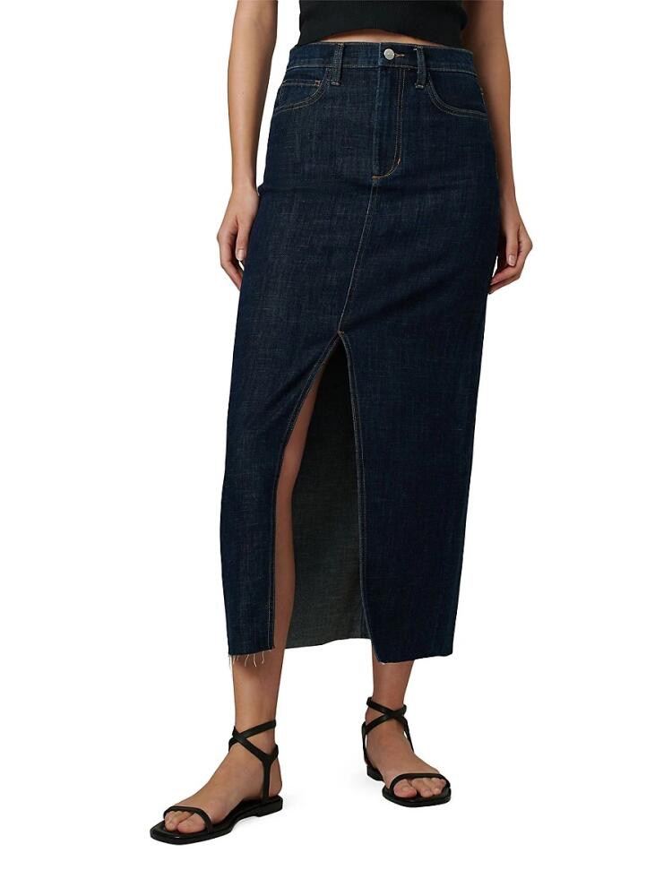 Joe's Jeans Women's The Eva Denim Midi Skirt - Blue Cover