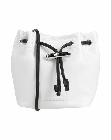 Longchamp Woman Cross-body bag White Lambskin, Cow leather Cover