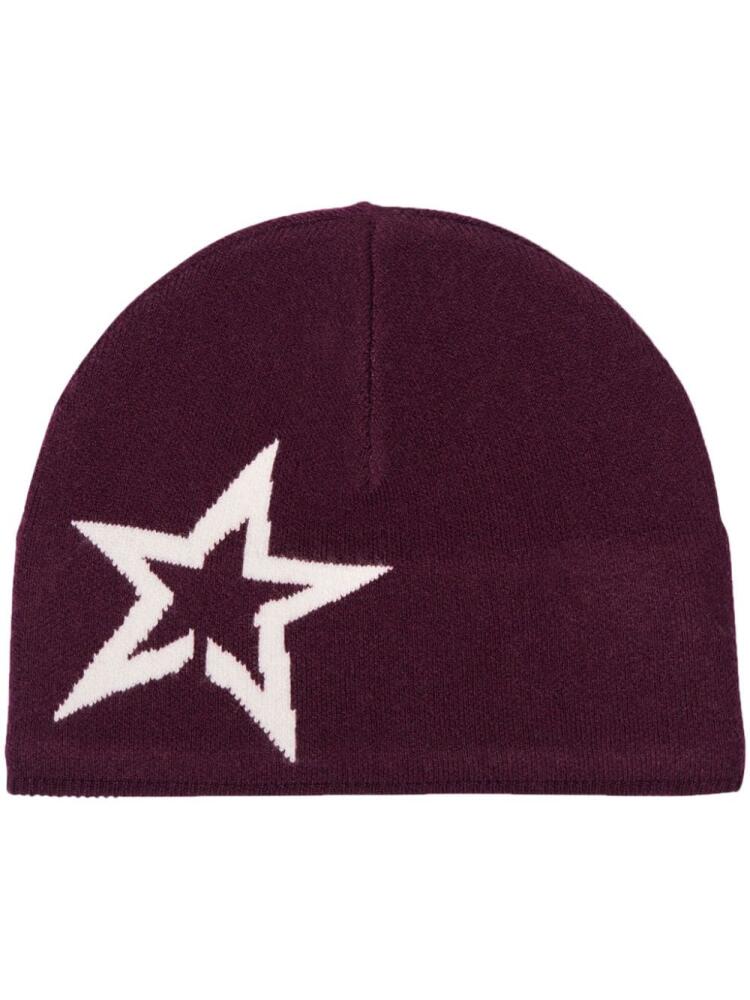 Perfect Moment star-print beanie - Red Cover