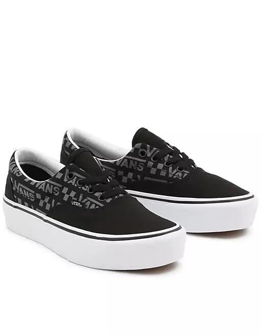 Vans Era Platform Reflective Logo sneakers in black Cover