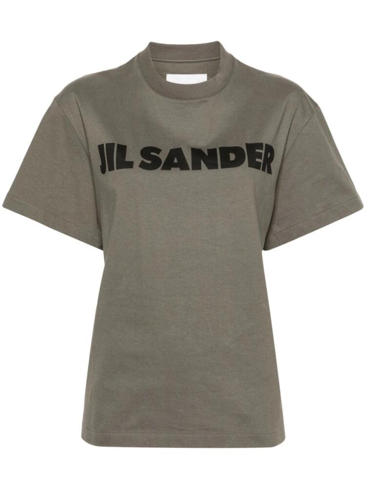 Jil Sander logo-print cotton T-shirt - Green Cover