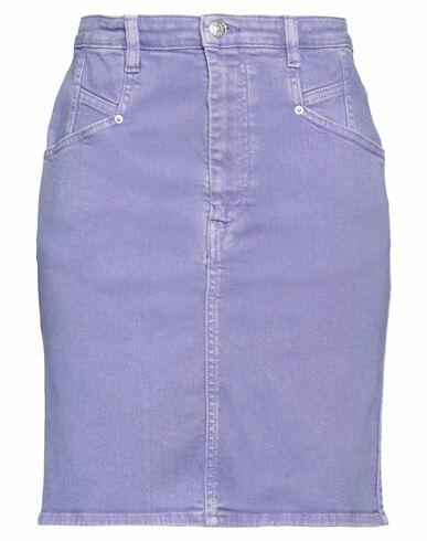 Isabel Marant Woman Denim skirt Lilac Cotton, Elastane Cover