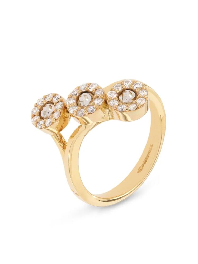 Officina Bernardi 18kt yellow gold Moon diamond ring Cover