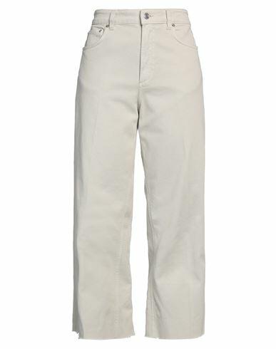 Department 5 Woman Pants Light grey Cotton, Elastane Cover