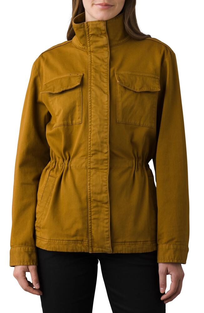 prAna Sancho Organic Stretch Cotton Utility Jacket in Antique Bronze Cover