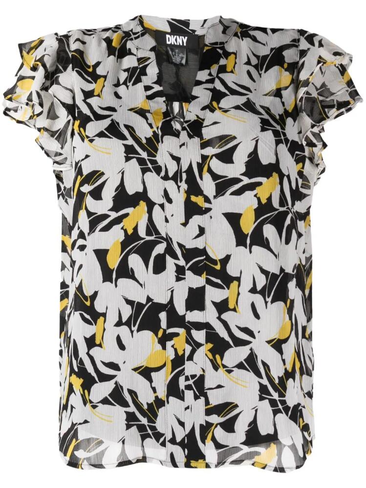 DKNY floral-print blouse - White Cover