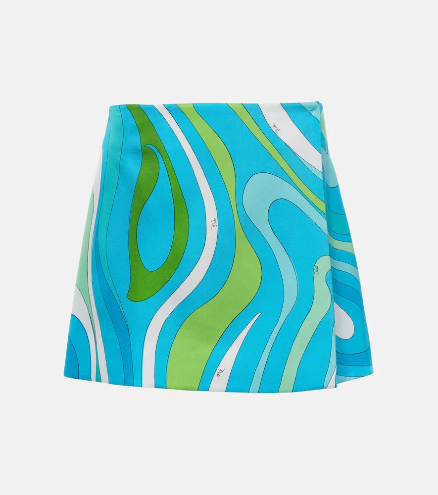 Pucci Marmo printed silk miniskirt Cover