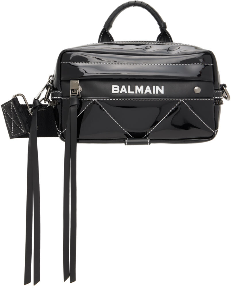 Balmain Black Logo Print Bag Cover