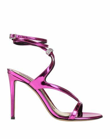 Alexandre Vauthier Woman Sandals Mauve Leather Cover