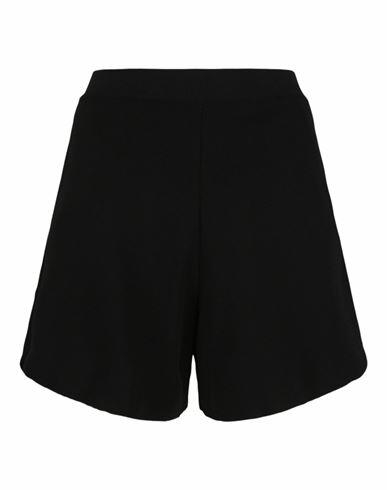 Stella Mccartney Compact Knit Shorts Woman Shorts & Bermuda Shorts Black Viscose, Polyester Cover