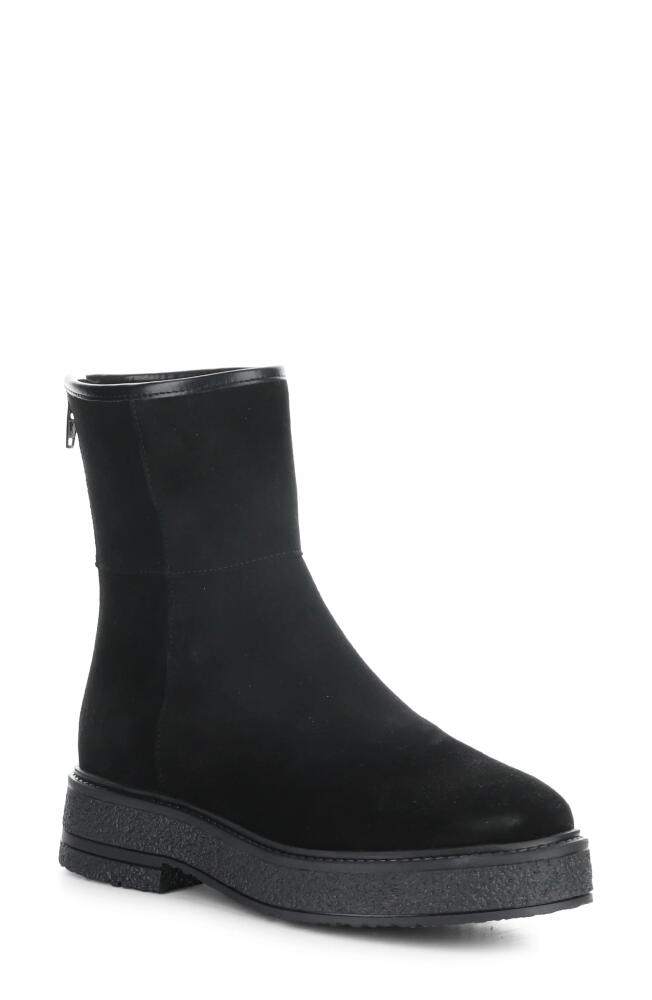 Bos. & Co. Sammy Faux Shearling Lined Waterproof Bootie in Black Suede Cover