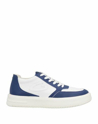 Alberto Guardiani Man Sneakers Blue Soft Leather Cover