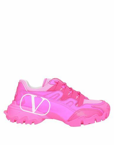 Valentino Garavani Woman Sneakers Fuchsia Soft Leather Cover