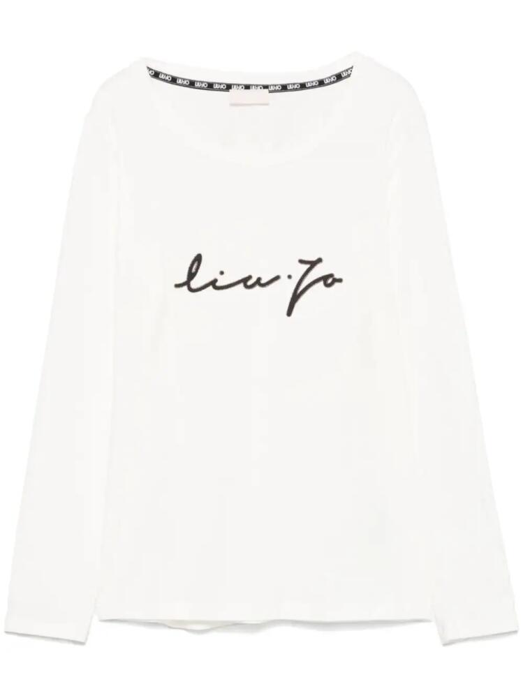 LIU JO logo-print T-shirt - White Cover