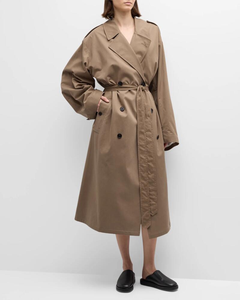 THE ROW Montrose Belted Cashmere-Blend Trench Coat Cover