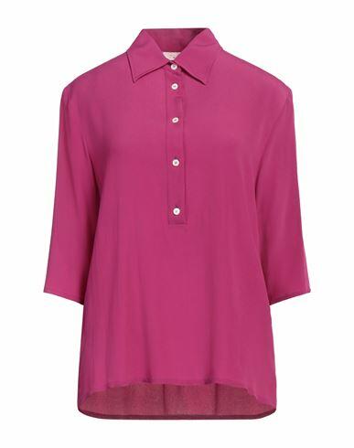 Glanshirt Woman Top Garnet Acetate, Silk Cover