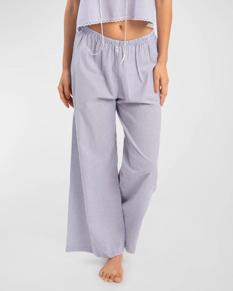 Andine Cavani Striped Wide-Leg Lounge Pants Cover