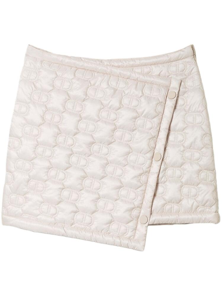 TWINSET quilted Oval T miniskirt - Neutrals Cover