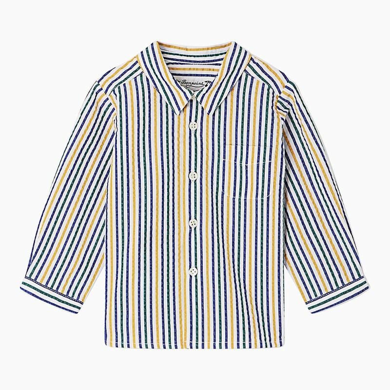 Bonpoint Malo striped cotton shirt Cover