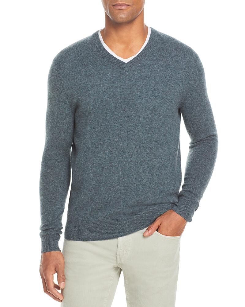 The Men's Store at Bloomingdale's Blue Fox Cashmere V-Neck Sweater - Exclusive Cover