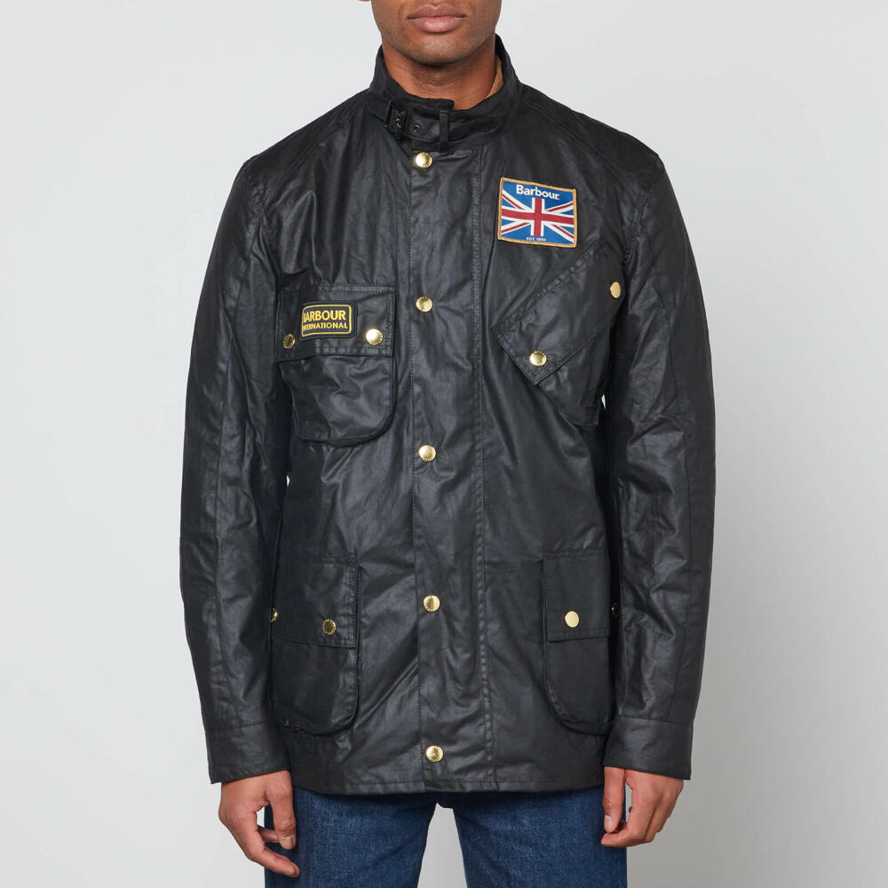 Barbour International Men's Union Jack International Jacket - Black Cover