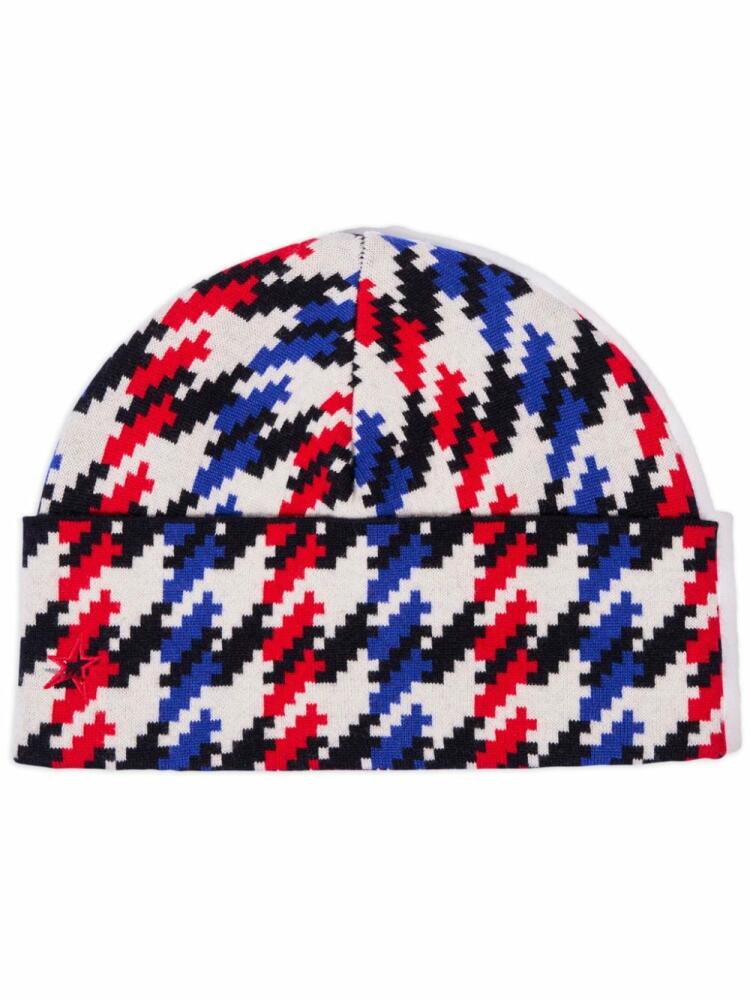 Perfect Moment patterned intarsia-knit beanie - White Cover