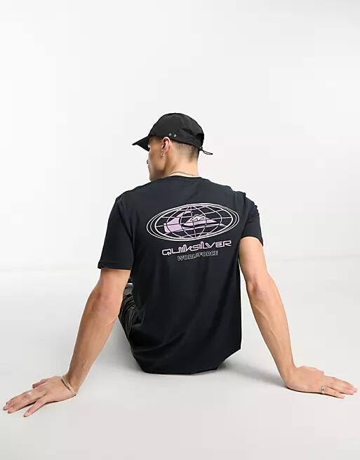 Quiksilver oval logo t-shirt in black Cover