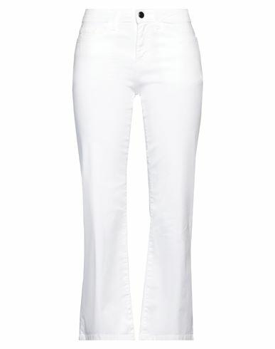 Operà Woman Pants White Cotton, Elastane Cover