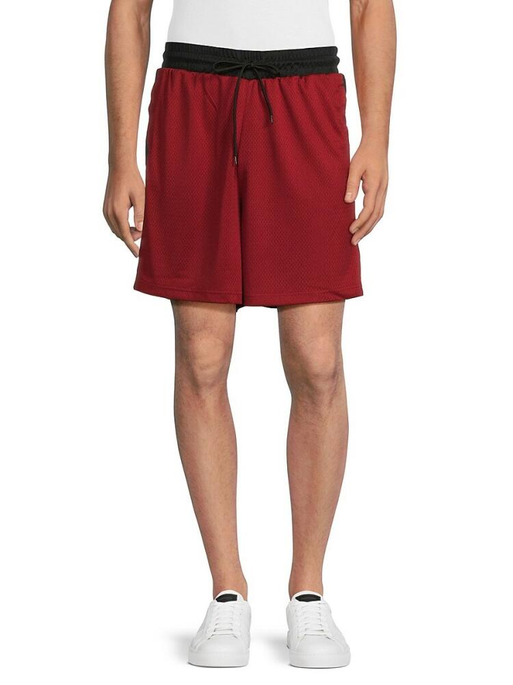 True Religion Men's Drawstring Basketball Shorts - Red Cover