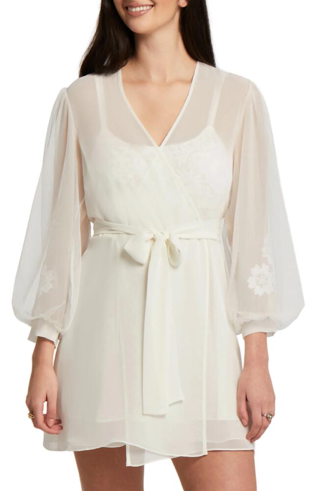 Rya Collection Beloved Balloon Sleeve Sheer Chiffon Robe in Ivory Cover