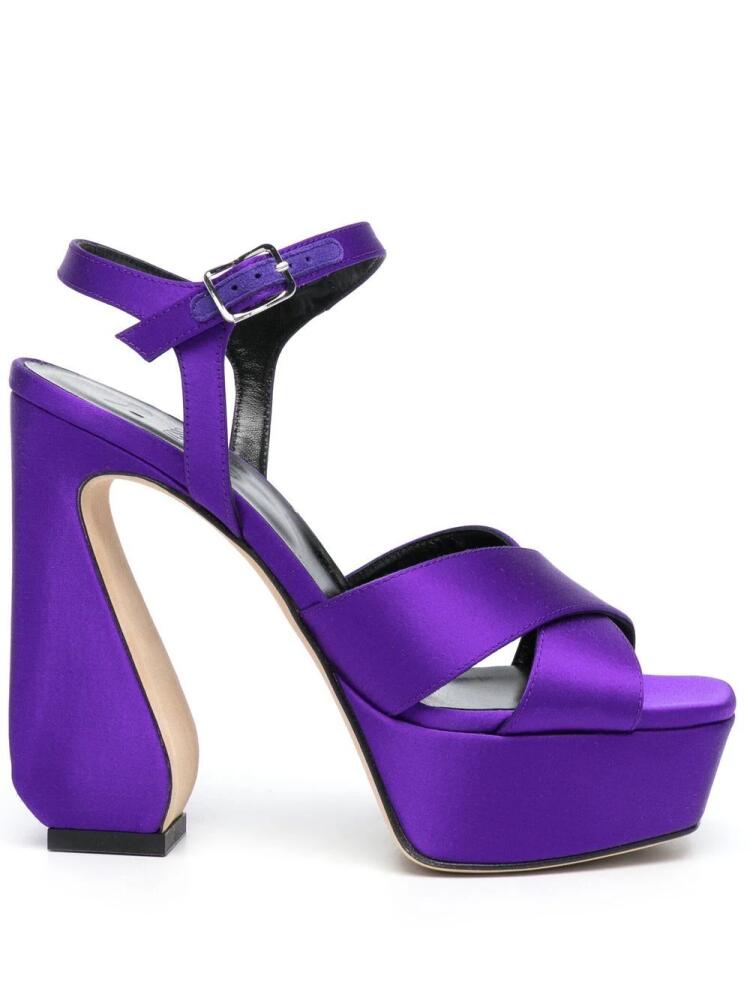 Si Rossi 140mm buckle-fastening sandals - Purple Cover