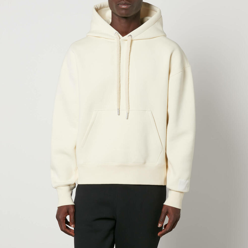 AMI Tonal Logo Cotton-Jersey Hoodie Cover