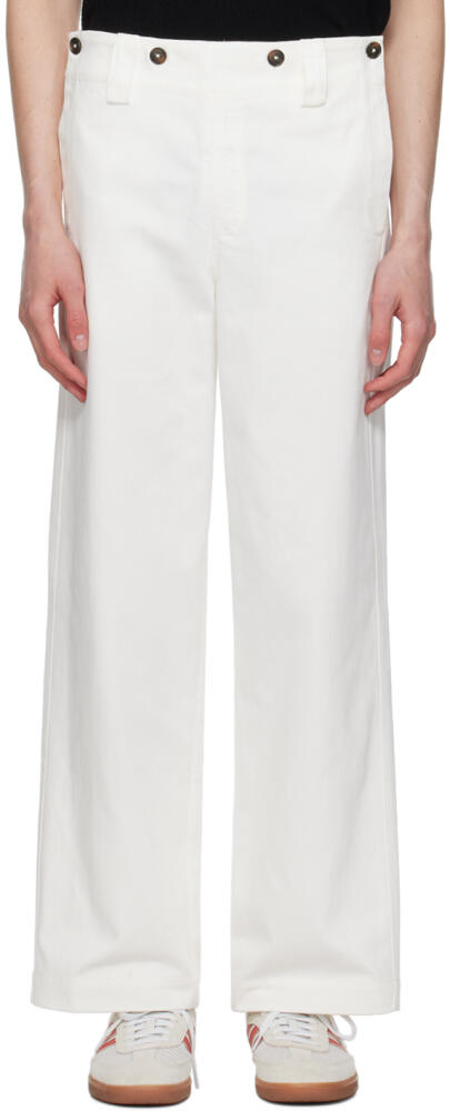 COMMAS White Fall Front Trousers Cover