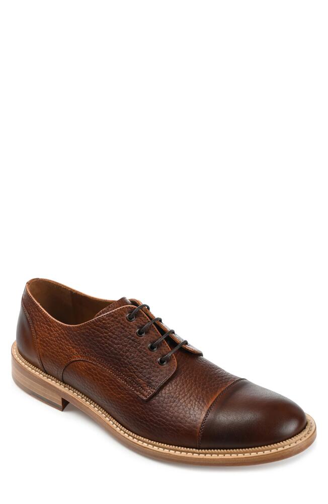 TAFT Rome Cap Toe Derby in Brown Cover