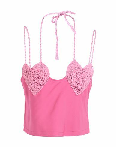 Marco Rambaldi Woman Top Pink Viscose, Elastane Cover