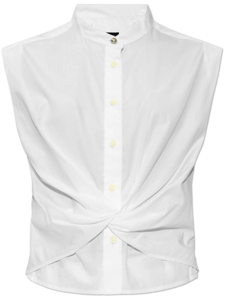 rag & bone Louisa twist-detail shirt - White Cover