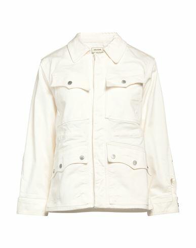 Zadig & voltaire Woman Denim outerwear White Cotton, Elastane Cover